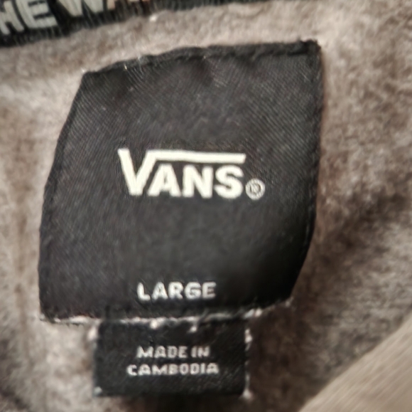 Vans gray hoodie size large - Picture 2 of 4